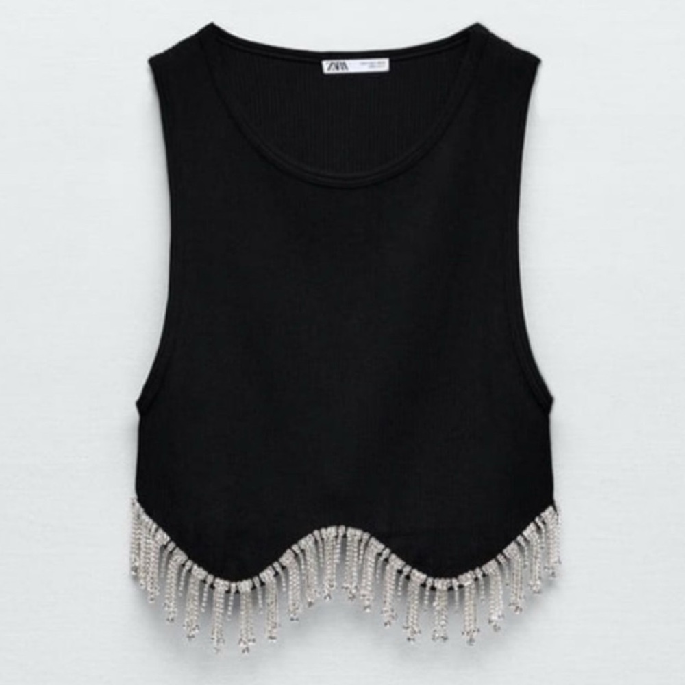 Zara Seamless Rhinestone Top - Picture 6 of 13